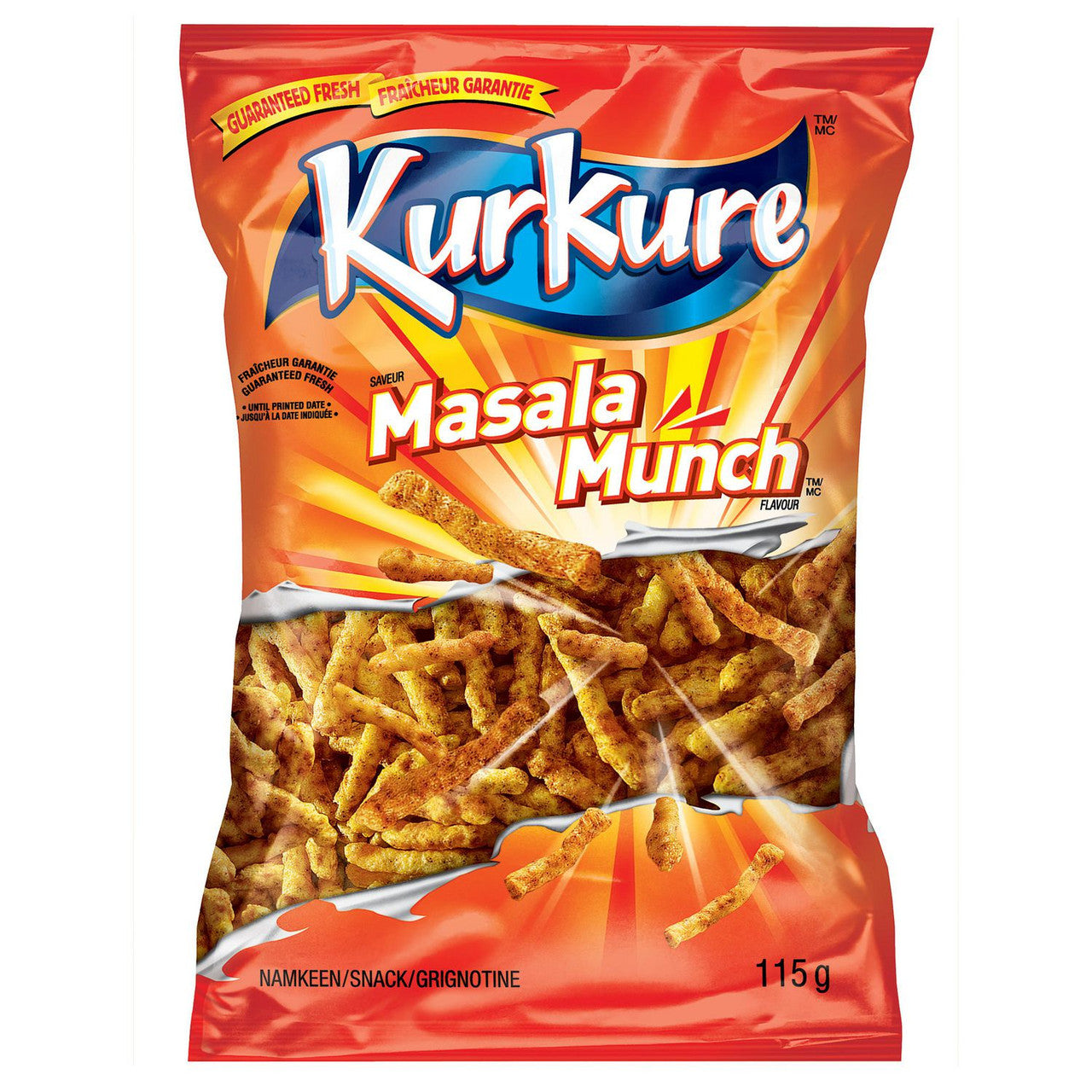 Kurkure Masala Munch Flavored Snacks, 115g/4 oz. {Imported from Canada}