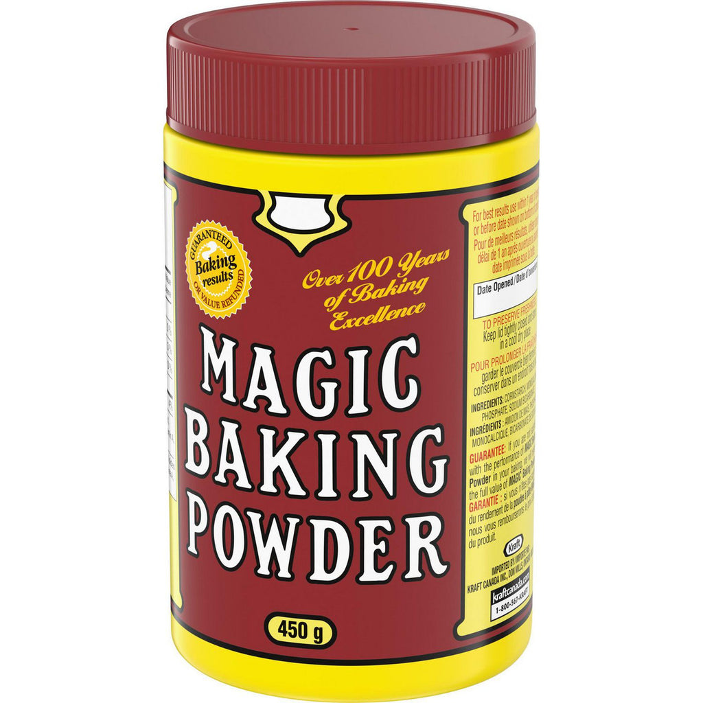 Magic Baking Powder, 450g/15.9 oz per tin, (Pack of 24) {Imported from Canada}