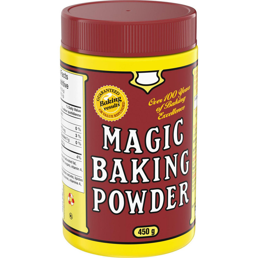 Magic Baking Powder, 450g/15.9 oz per tin, (Pack of 24) {Imported from Canada}