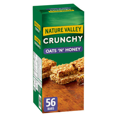 Nature Valley Oats 'n' Honey Crunchy, 56pk, 1.28kg/2.8 lbs., {Imported from Canada}