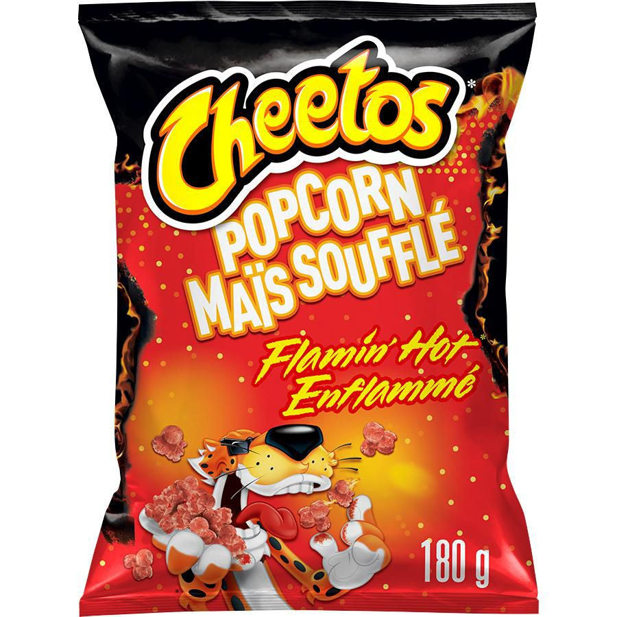 Cheetos Popcorn Flamin Hot Flavor, 180g/6.3 oz. {Imported from Canada}