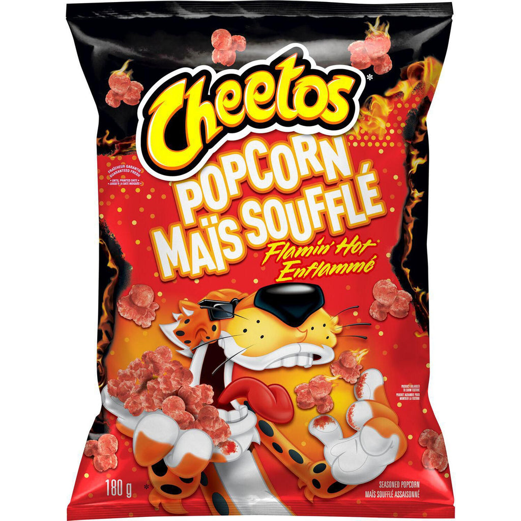 Cheetos Popcorn Flamin Hot Flavor, 180g/6.3 oz. {Imported from Canada}