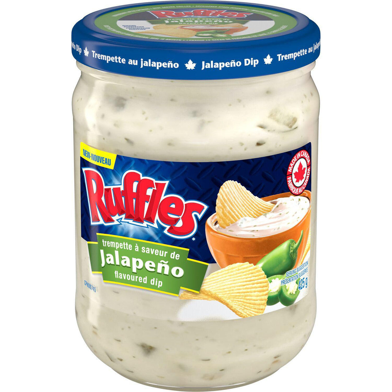 Lay's Ruffles Jalapeño Flavored Dip, 425g/15 oz. Jar {Imported from Canada}