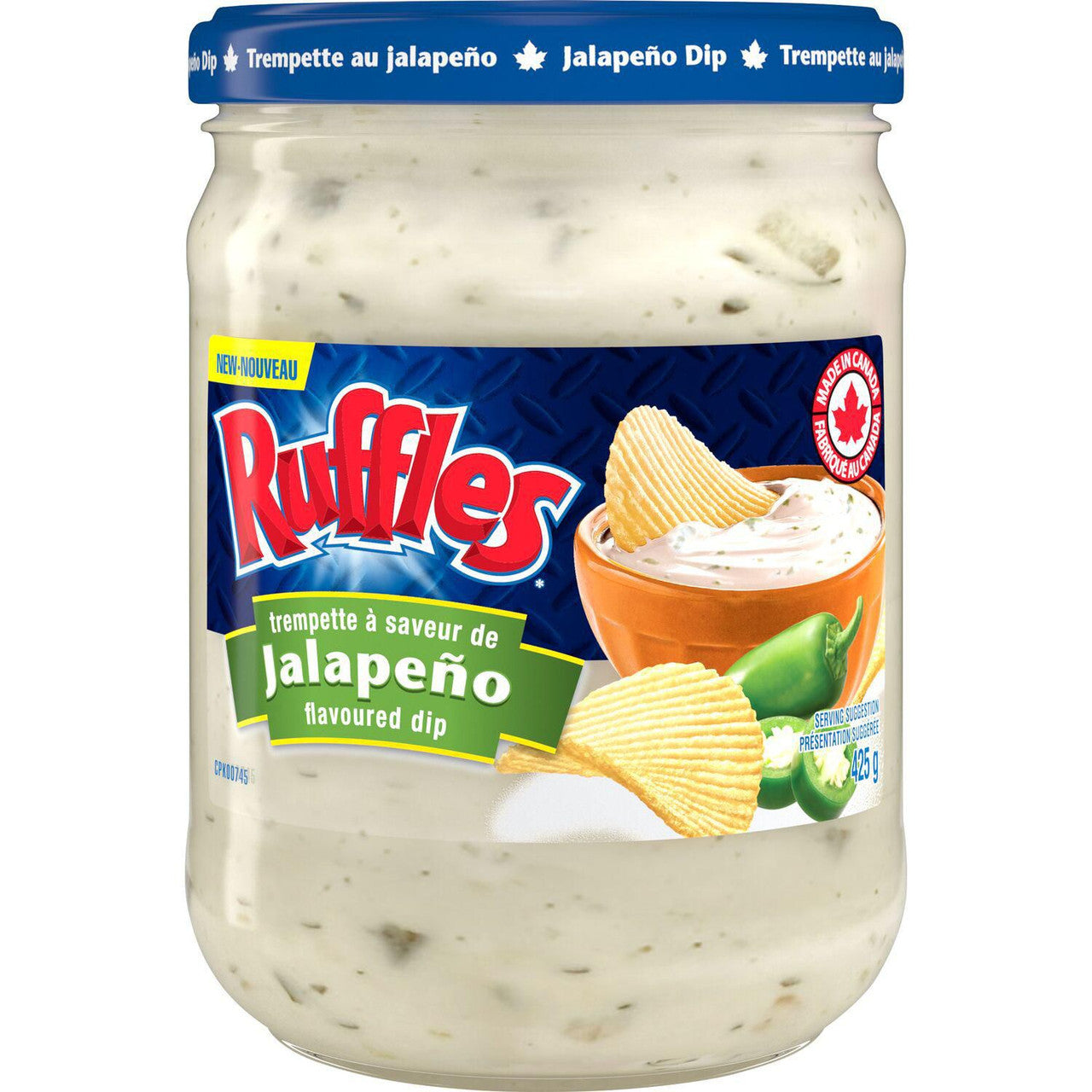 Lay's Ruffles Jalapeño Flavored Dip, 425g/15 oz. Jar {Imported from Canada}