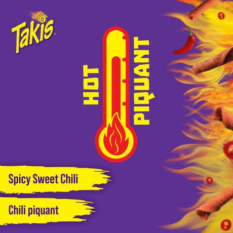 Takis Dragon Sweet Chili Rolled Tortilla Chips, 90g/3.15 oz., Bag {Imported from Canada}