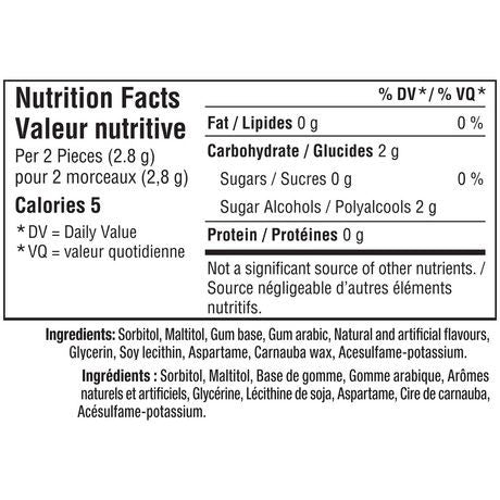 Excel Strong Mint Sugar Free Gum 3ct, 18 pieces each, {Imported from Canada}