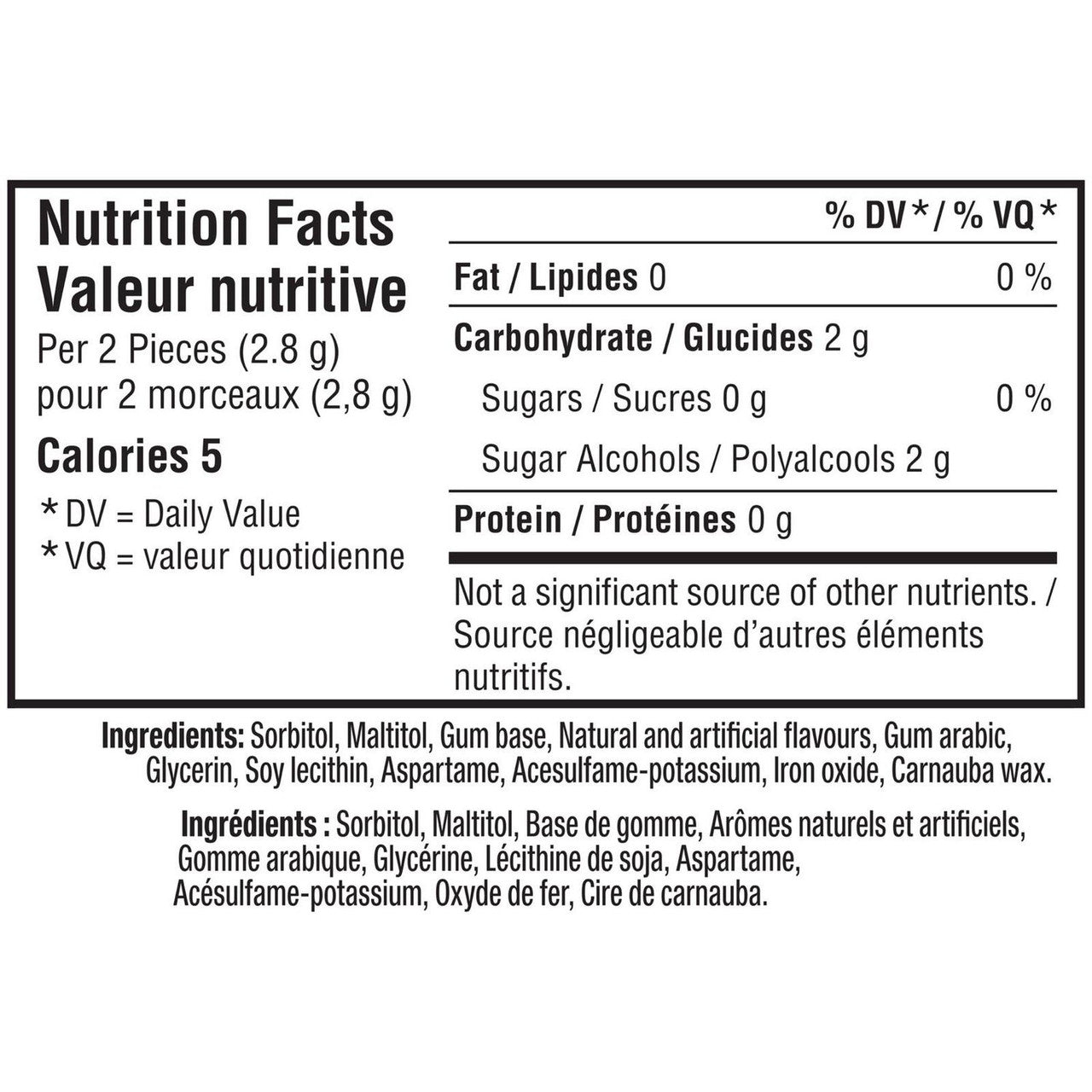 Excel Sugar-Free Gum, Cinnamon Inferno, 3-Pack, 18 pieces each {Imported from Canada}