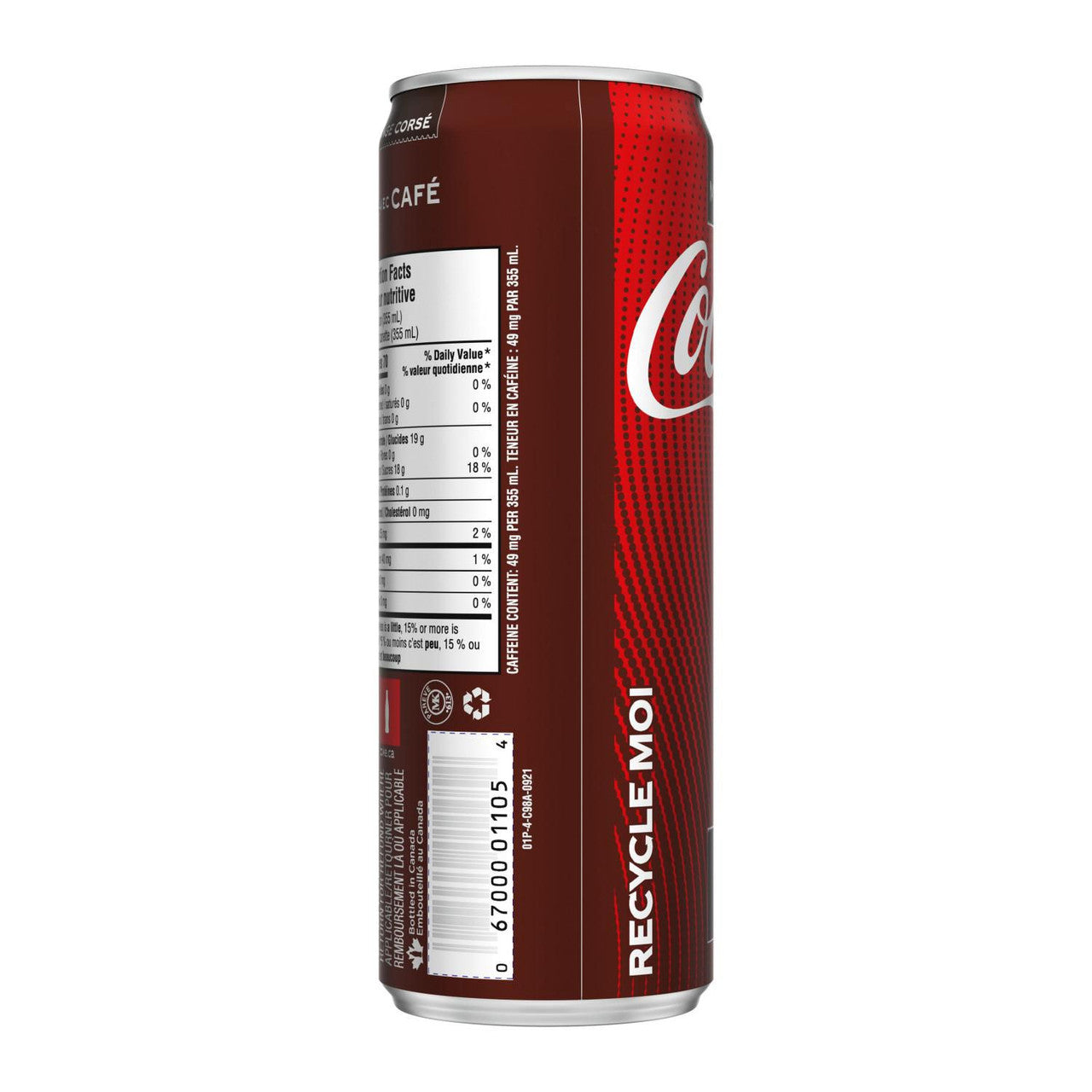 Coca-Cola with Coffee, Dark Blend, 355mL/12.4 oz. Can {Imported from Canada}