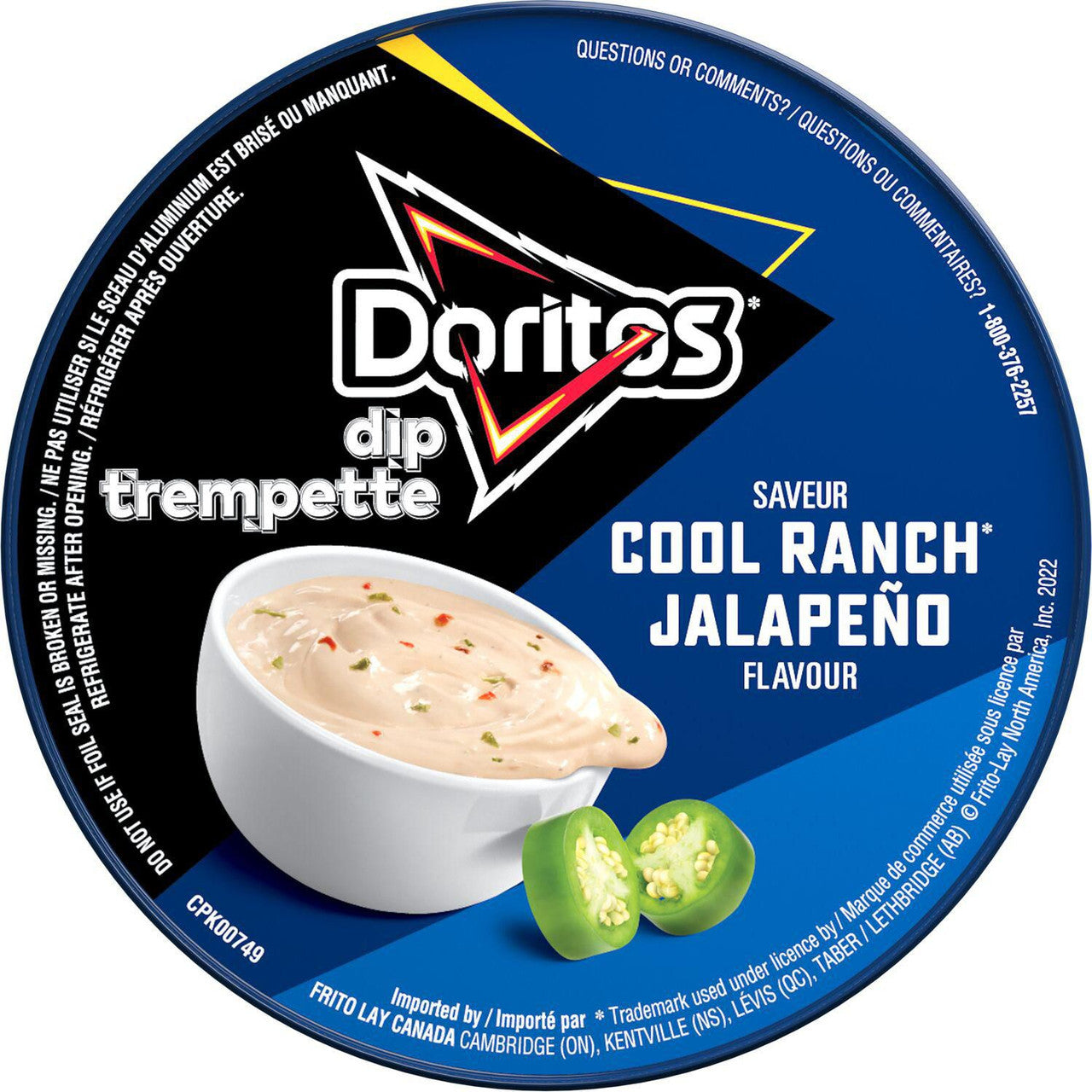 Doritos Cool Ranch Jalapeno Flavor Dip, 283g/9.9 oz., {Imported from Canada}