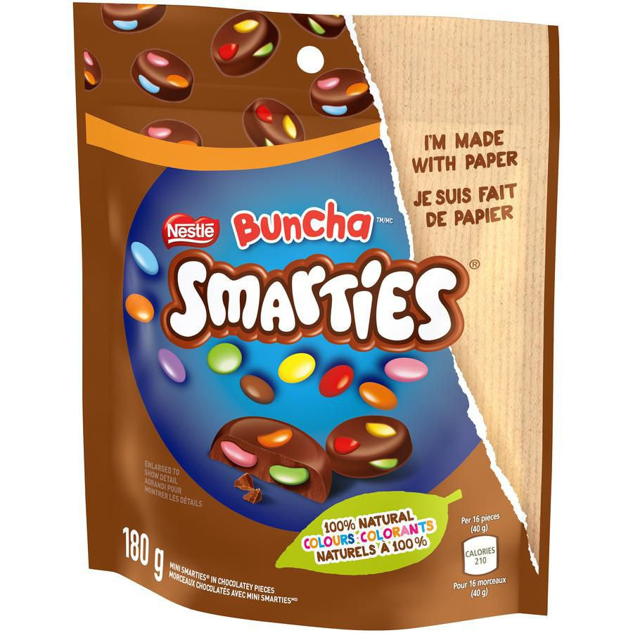 Nestle Buncha Smarties Bag,  180g/6.3 oz., {Imported from Canada}
