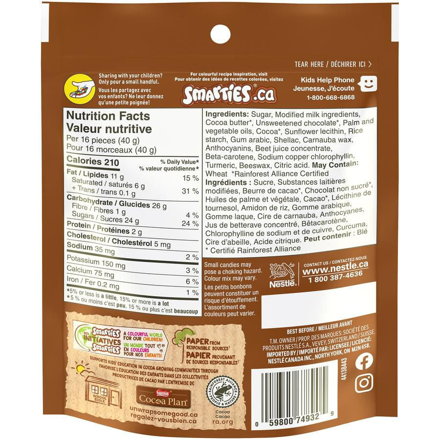 Nestle Buncha Smarties Bag,  180g/6.3 oz., {Imported from Canada}