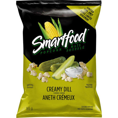 Smartfood Creamy Dill Ready to Eat Popcorn, 165g/5.8 oz., {Imported from Canada}