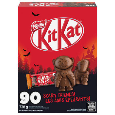 Nestle Kit Kat Halloween Scary Friends Chocolate, 90ct, 738g/1.6 lbs. {Imported from Canada}