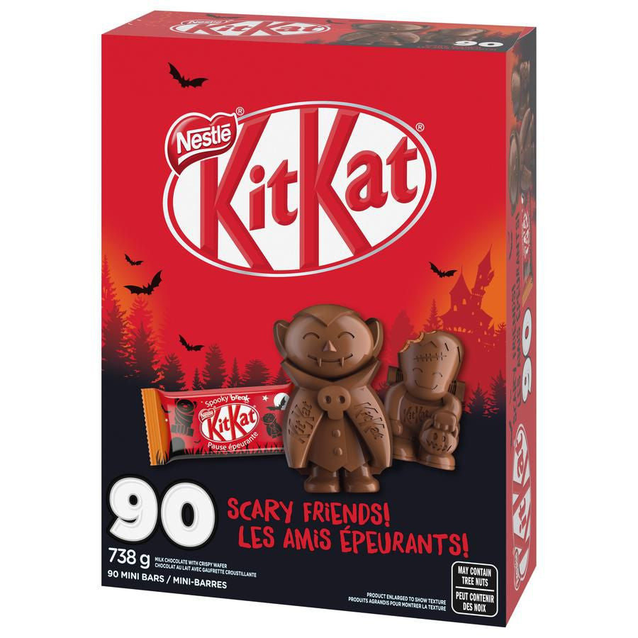 Nestle Kit Kat Halloween Scary Friends Chocolate, 90ct, 738g/1.6 lbs. {Imported from Canada}