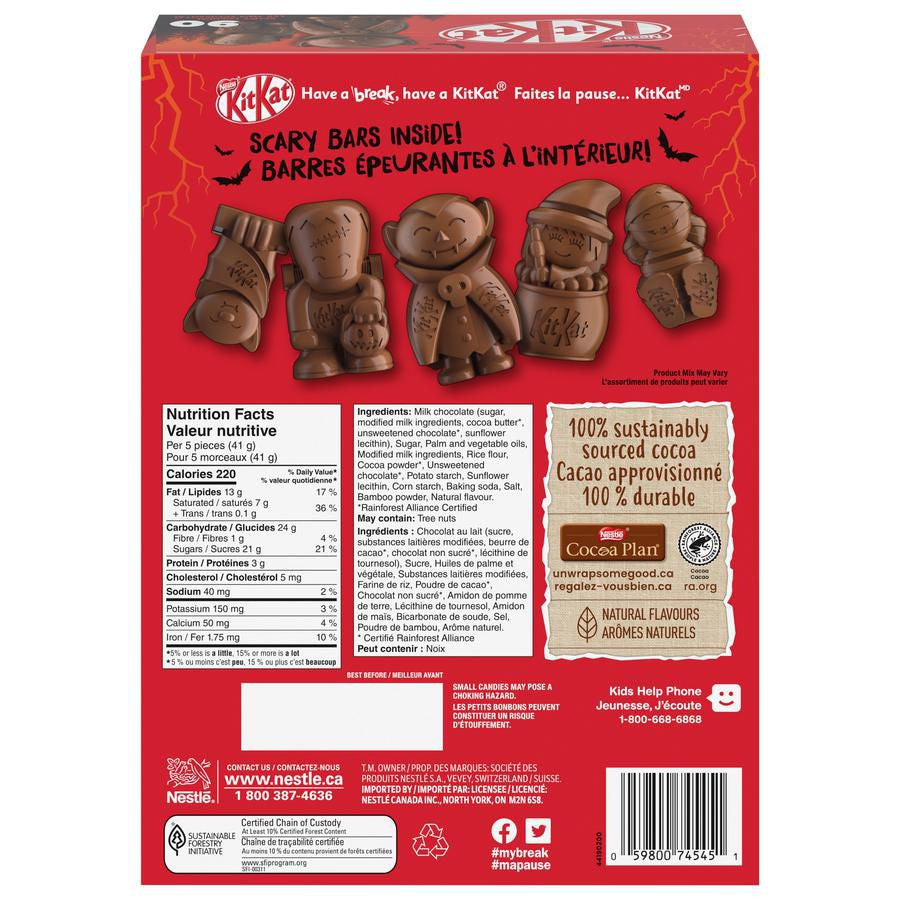 Nestle Kit Kat Halloween Scary Friends Chocolate, 90ct, 738g/1.6 lbs. {Imported from Canada}