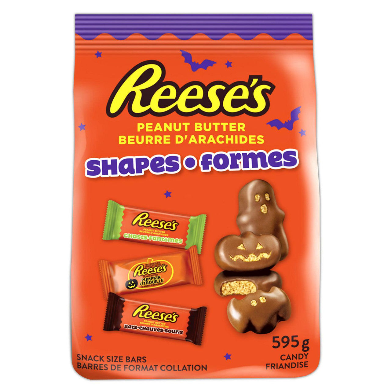 Reese's Halloween Chocolate Peanut Butter Shapes, 35ct, 595g/1.3 lbs. {Imported from Canada}