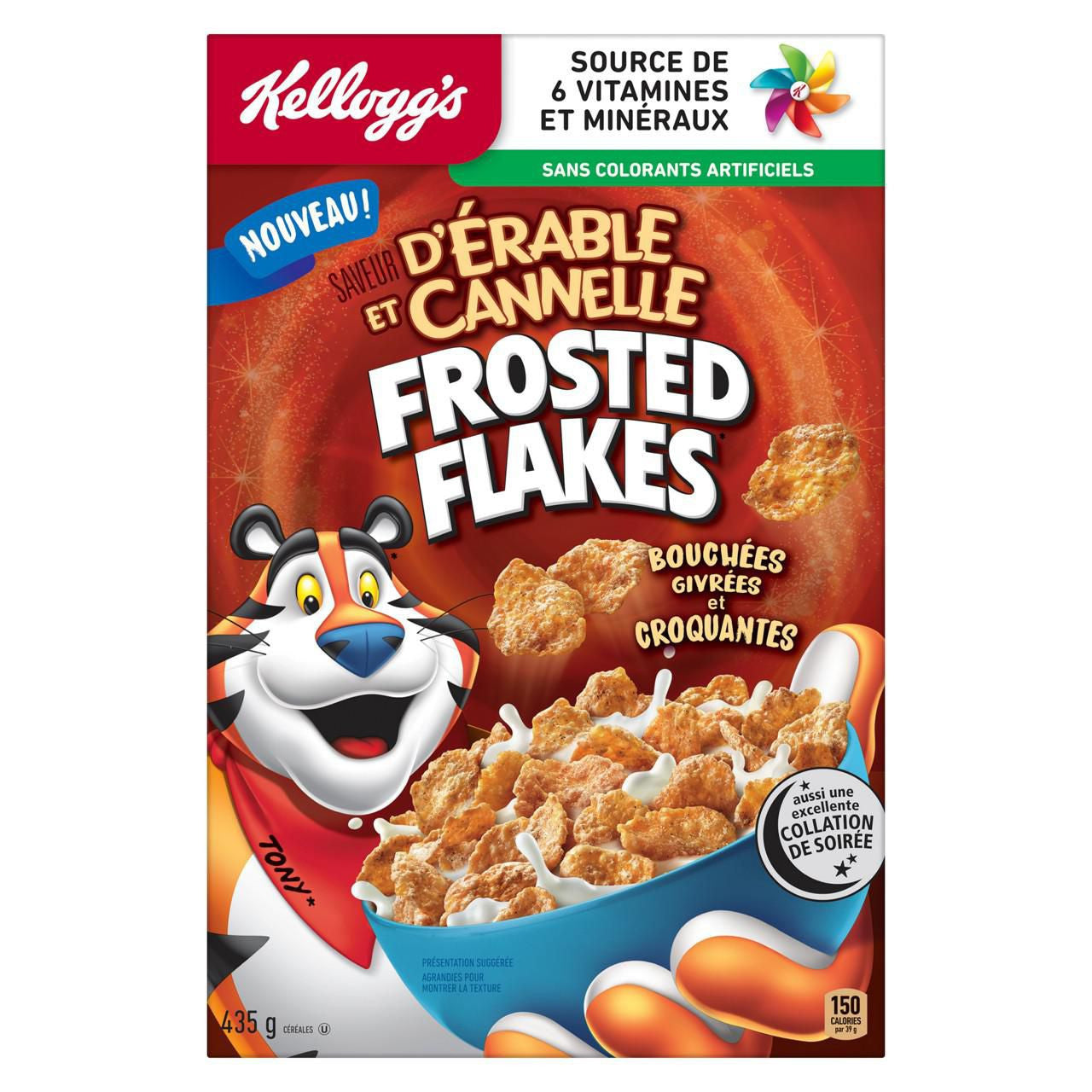 Kellogg's Maple Cinnamon Frosted Flakes Cereal, 435g/15 oz. Box {Imported from Canada}