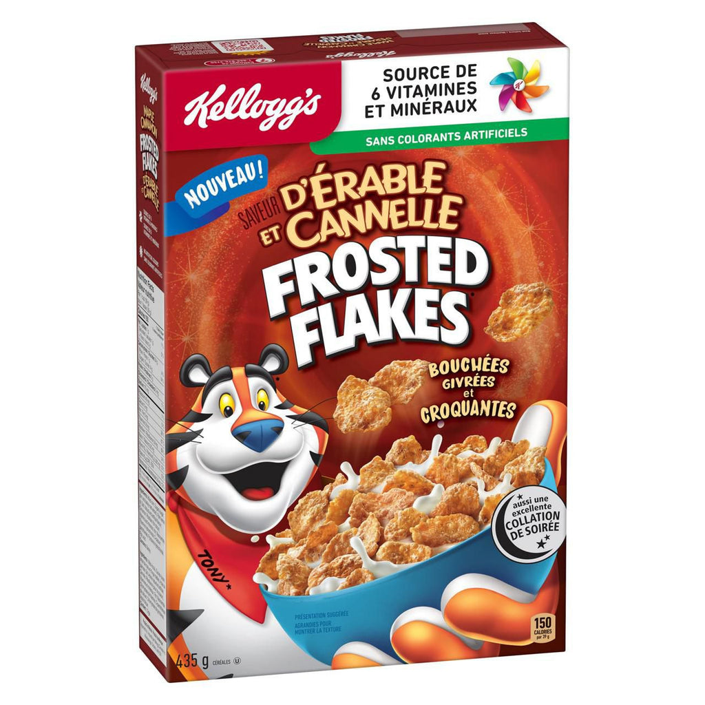 Kellogg's Maple Cinnamon Frosted Flakes Cereal, 435g/15 oz. Box {Imported from Canada}