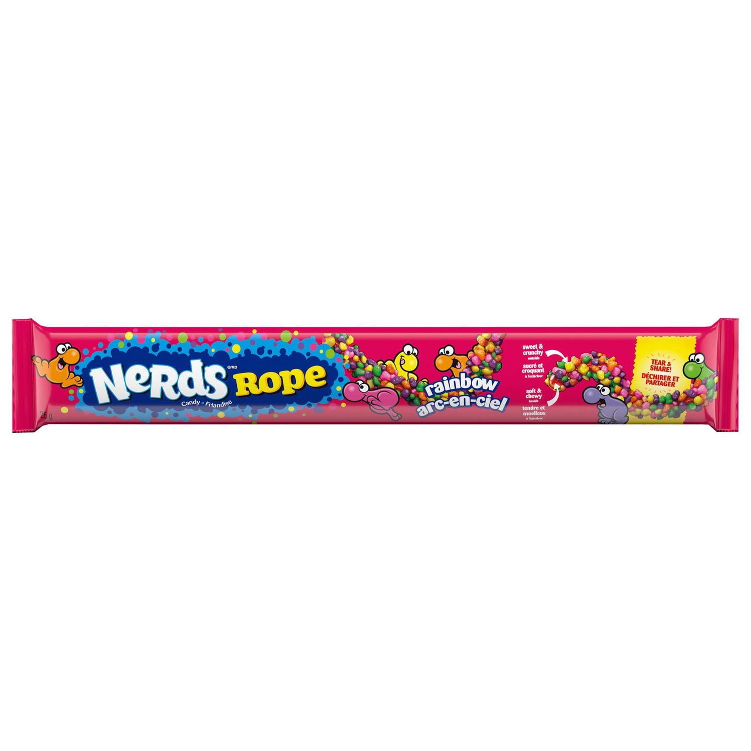Nerds Rainbow Rope Candy single front