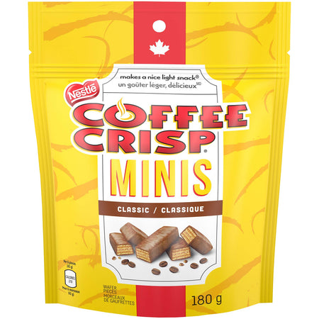 COFFEE CRISP NESTLE Minis, 180g/6.3 oz. Bag {Imported from Canada}