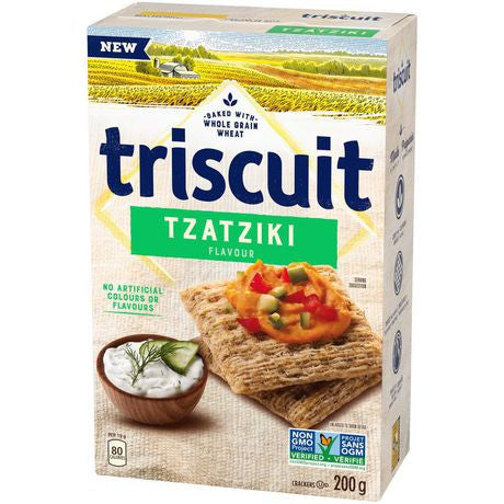 Triscuit Crackers, Tzatziki Flavour, 200g/7.1 oz., {Imported from Canada}