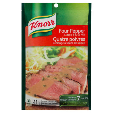 Knorr Four Pepper Classic Sauce Mix 41g/1.4 oz.,(12pk) {Imported from Canada}