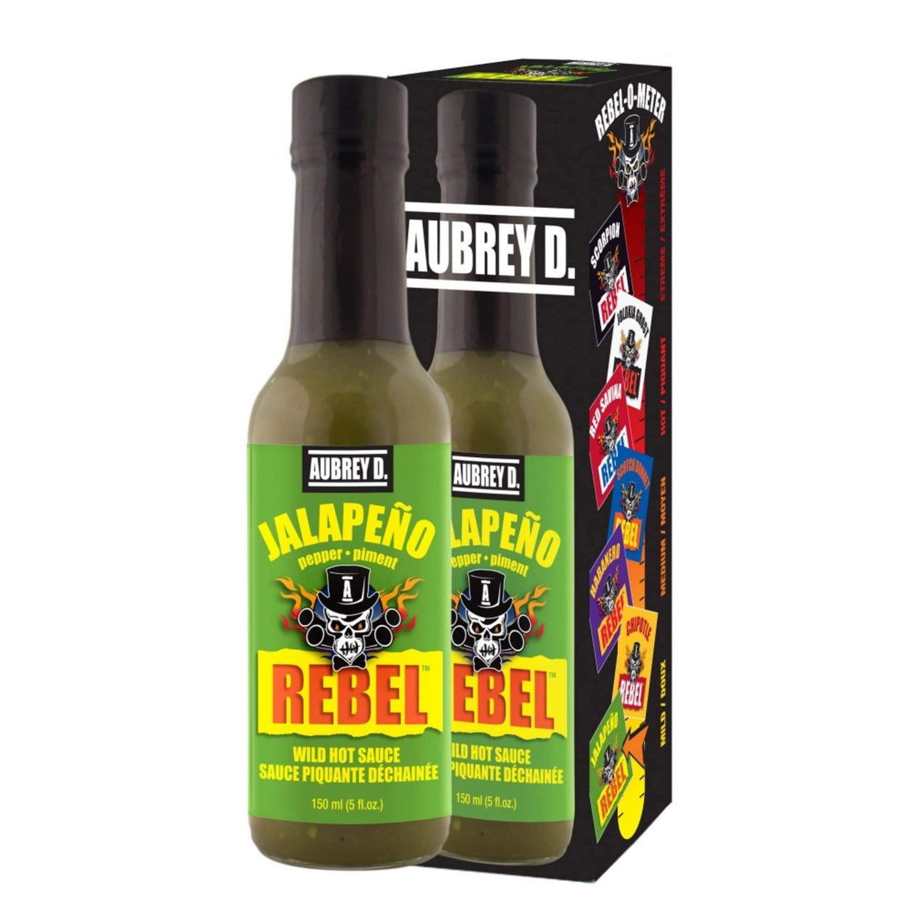 Aubrey D. Jalapeno Hot Sauce, 150ml/5.1 fl. oz., {Imported from Canada}