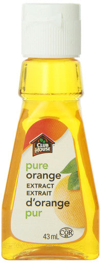 Club House, Baking & Flavouring Extracts, Pure Orange, 43ml/1.5oz., {Imported from Canada}