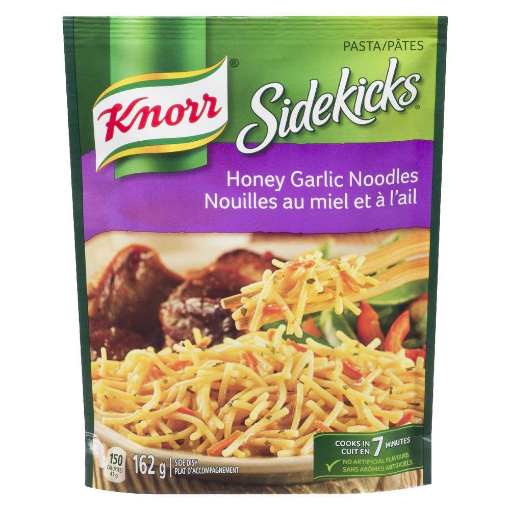 Knorr Sidekicks Asian Honey Garlic Noodles, 162g/5.7oz, (Imported from Canada)