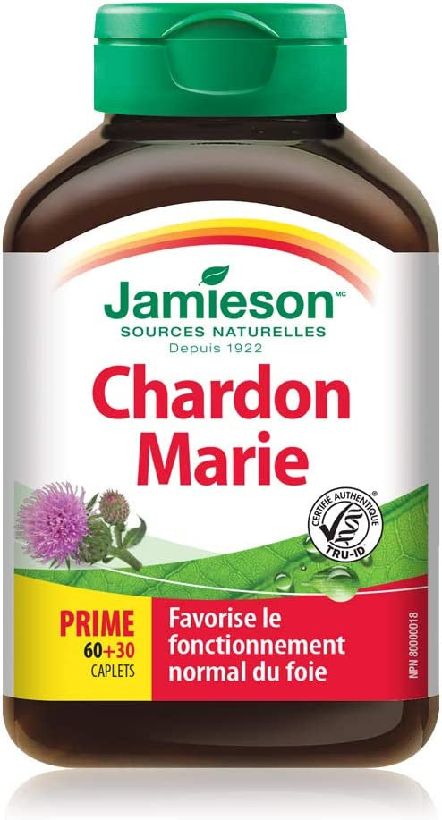 Jamieson Milk Thistle Bonus for Liver (90 Caps) {Imported from Canada}