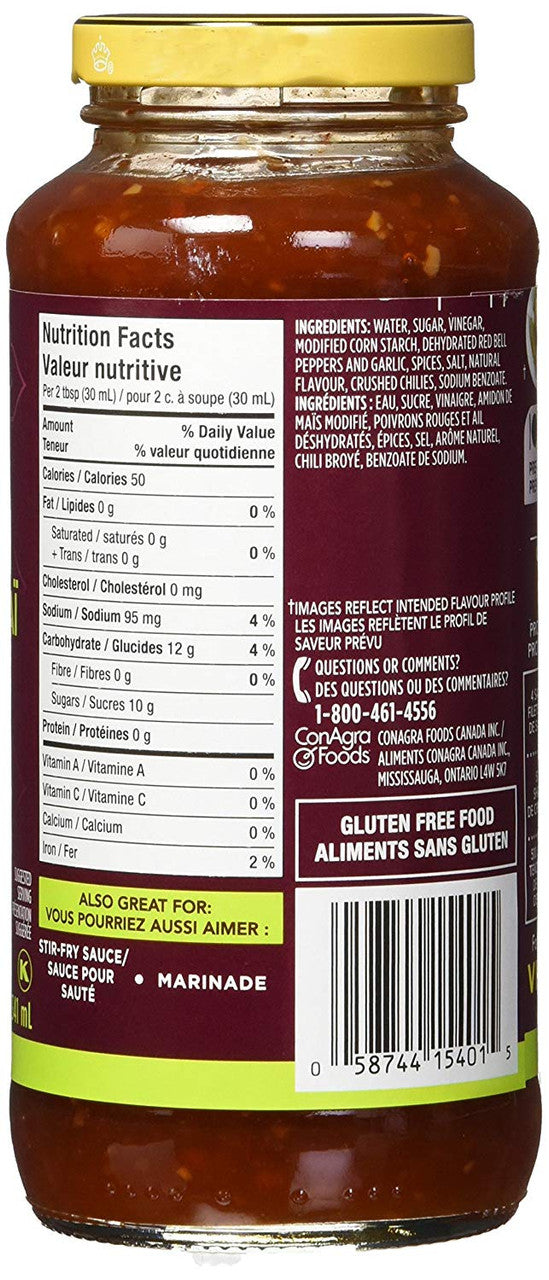 VH Spicy Thai Chili Dipping Sauce, 341ml/11.5oz, Jar, {Imported from Canada}