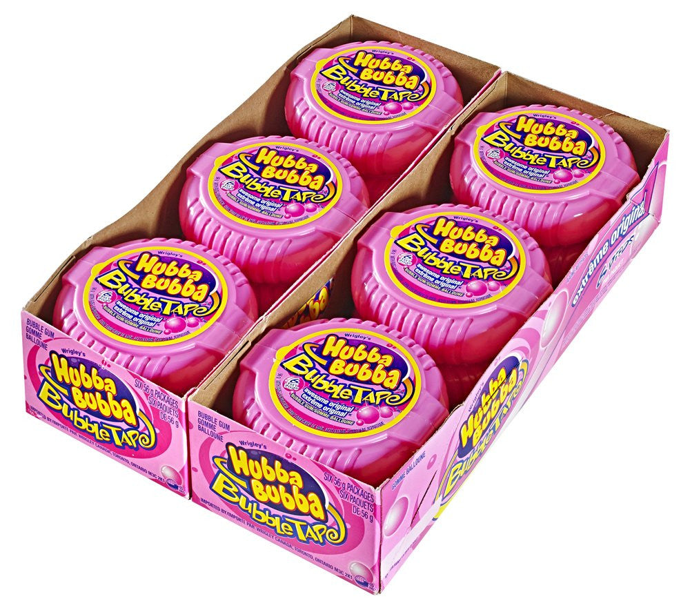 Hubba Bubba Bubble Tape, Awesome Original, 6 Feet of Gum, (12pk) {Canadian}