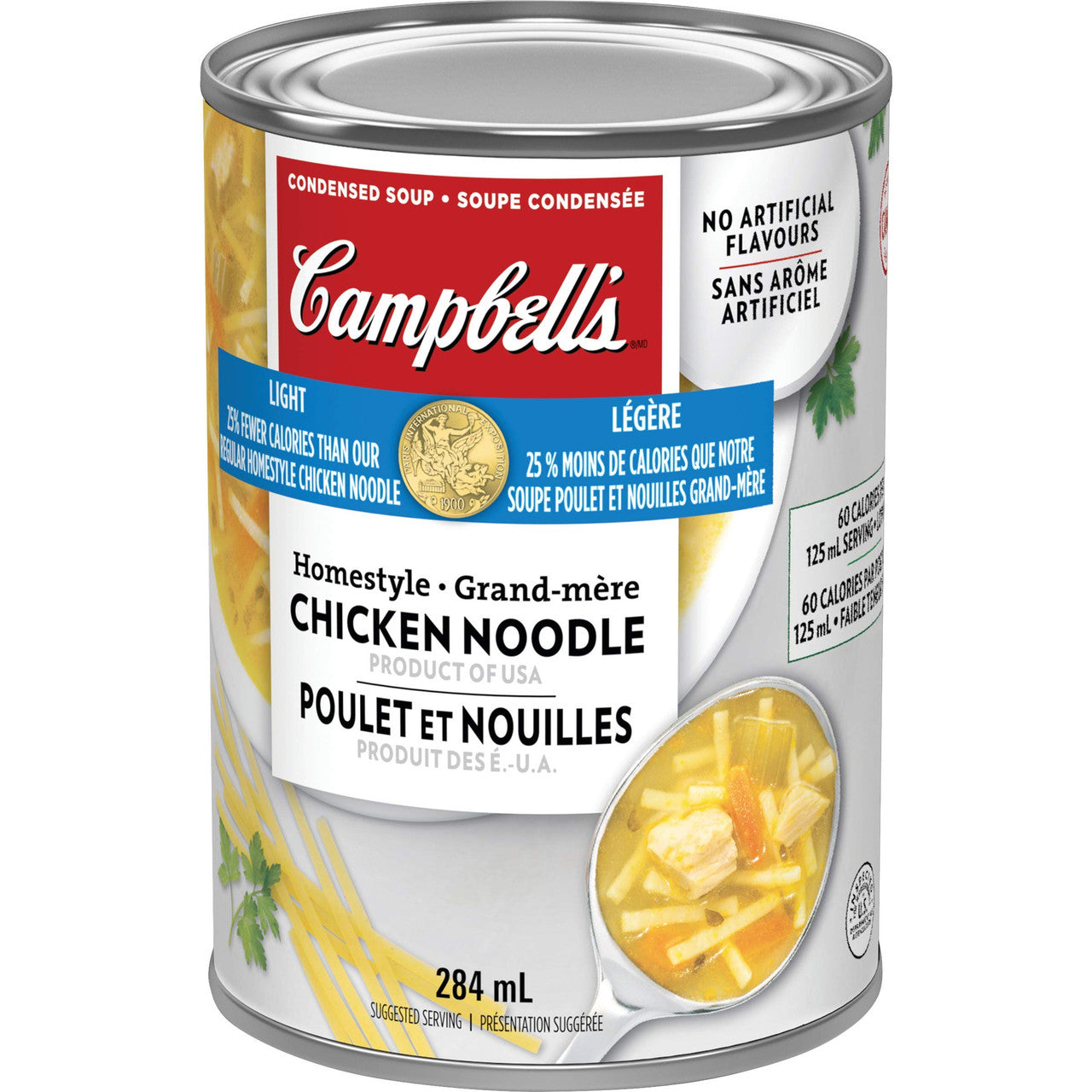 Campbell's Light Homestyle Chicken Noodle Soup, 284ml/9.6 oz. (Canadian)