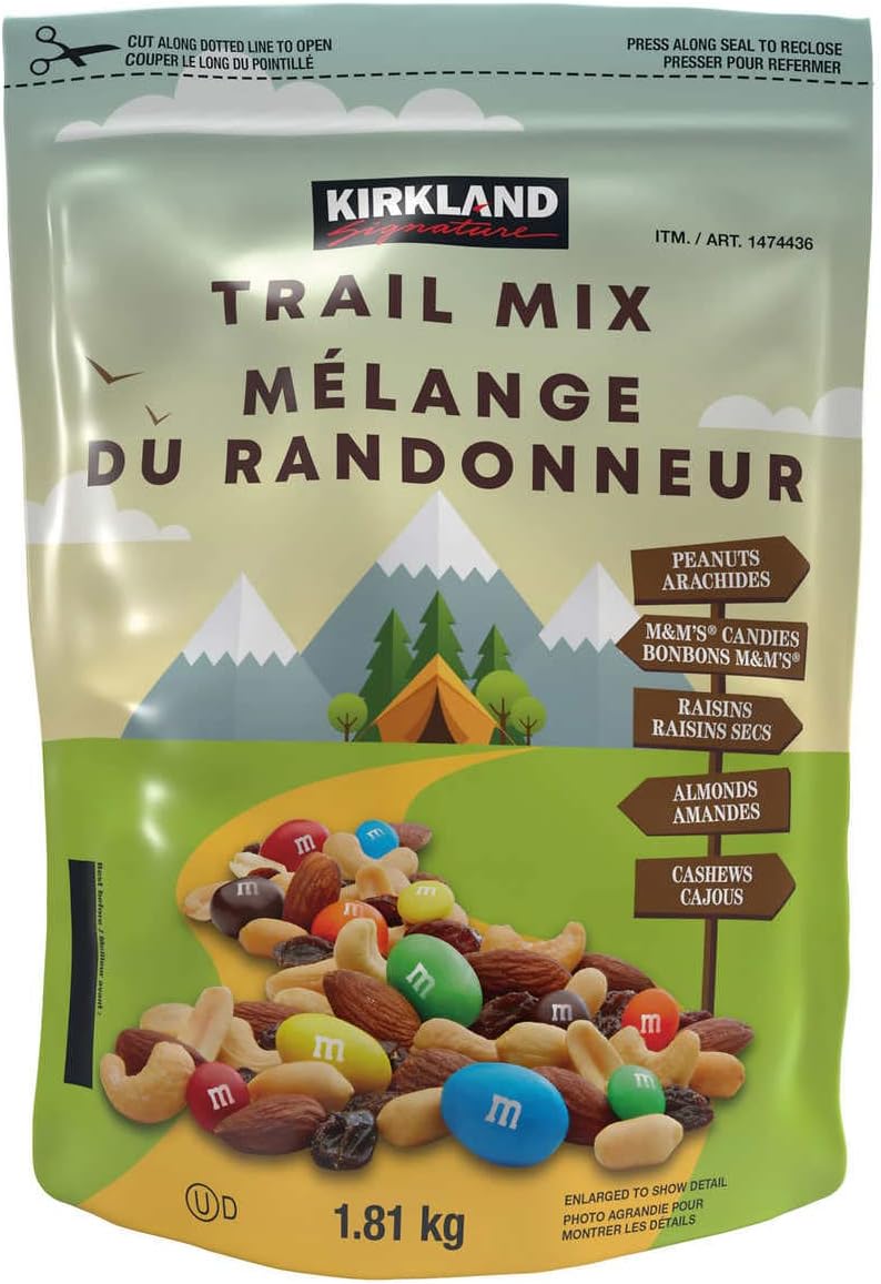 Kirkland Trail Mix, Peanuts, M & M Candies, 1.36kg/3 lb