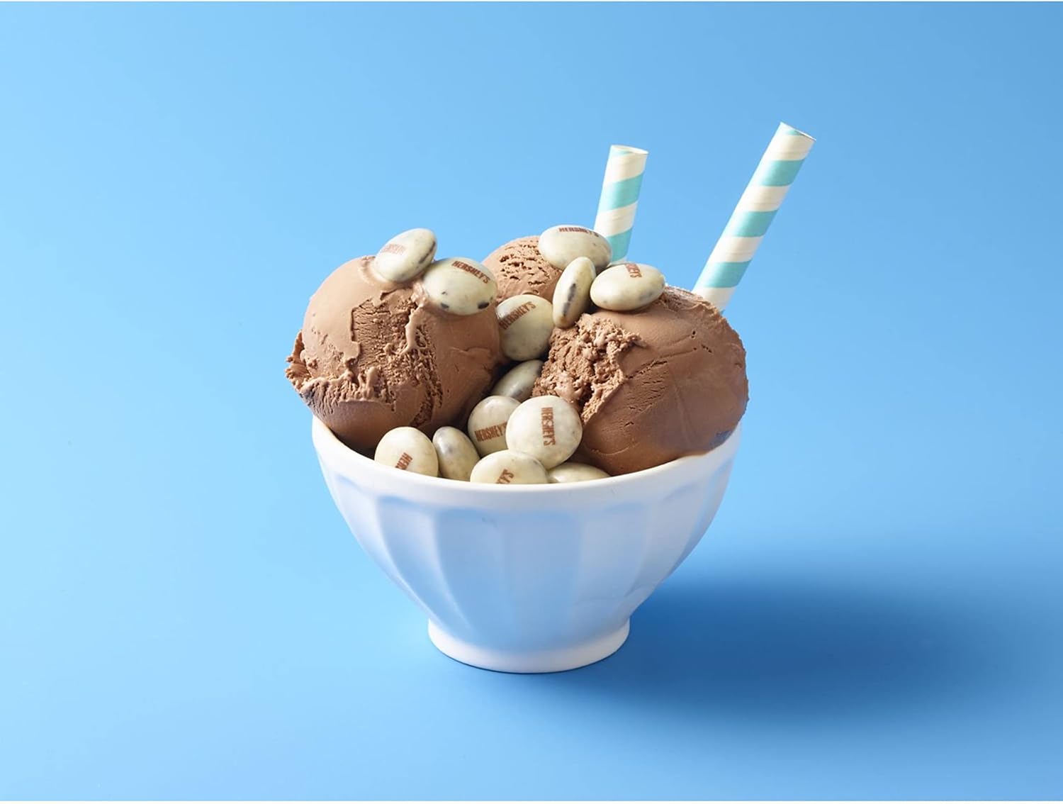 Ice cream bowl with Hershey's Cookies n' Creme Drops 