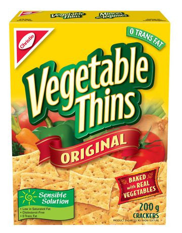 Christie Vegetable Thins Original, 200g/7oz. (Imported from Canada)