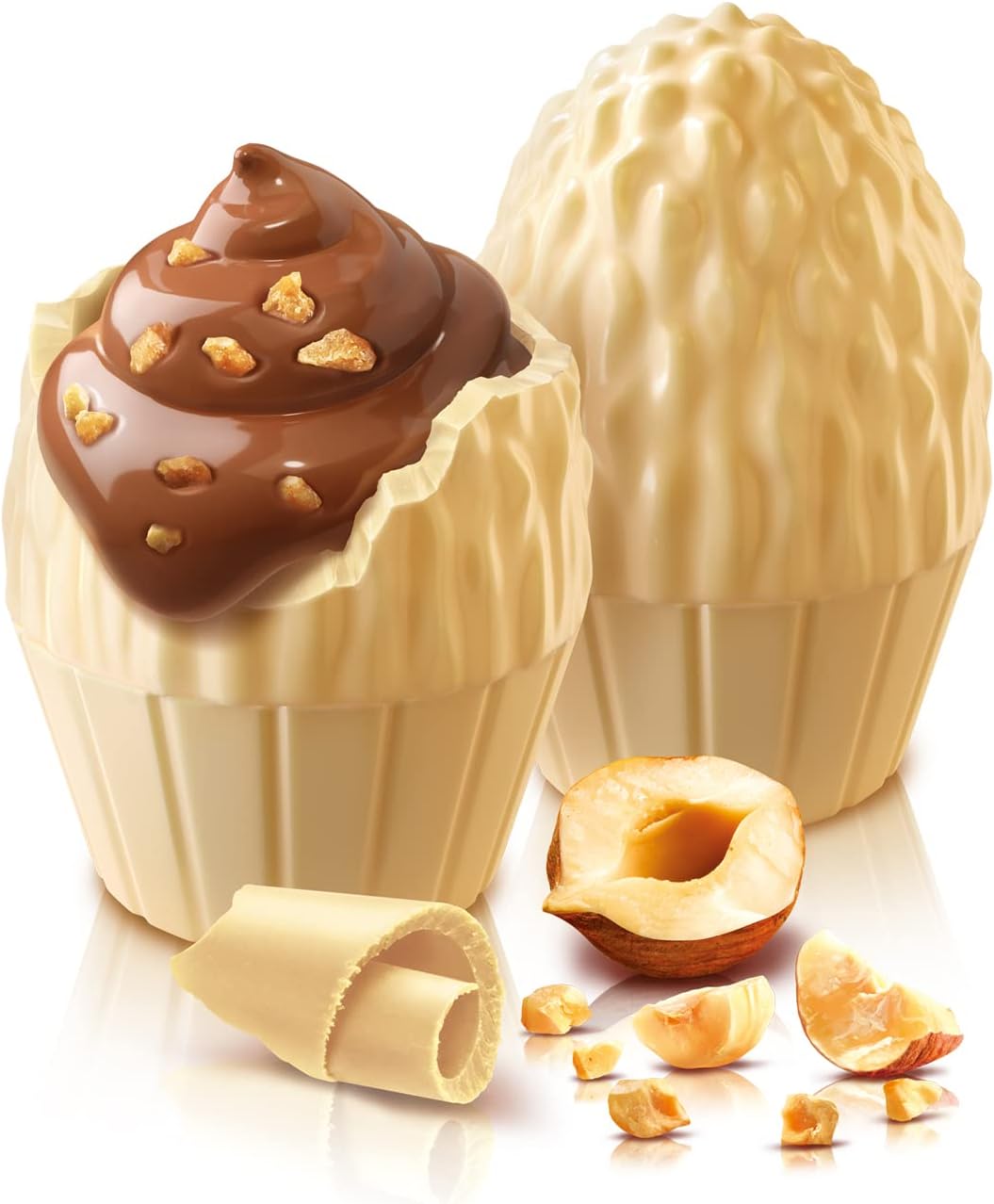 Ferrero Rocher Golden Eggs, White Chocolate with creamy Hazelnut, 90g/3.1 oz