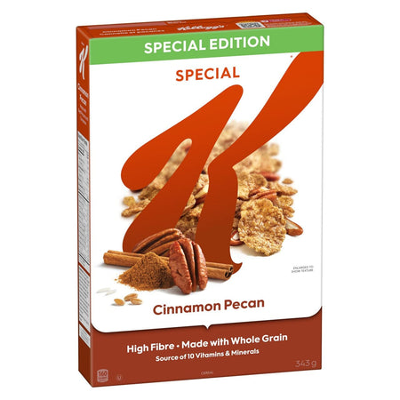 Kellogg's Special K Cinnamon Pecan Cereal, 343g/12 oz. Box {Imported from Canada}