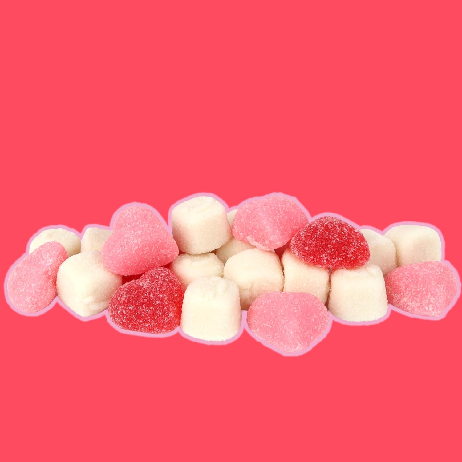 Jet Puffed Valentine's Day Strawberry Marshmallow Heart Gummies
