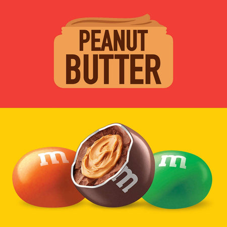 M&Ms Peanut Butter, Chocolate Candy, Bowl Size (400g /14 oz.) Bag, {Imported from Canada}