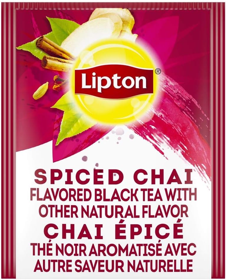 Lipton Energize Spiced Chai Black Tea 