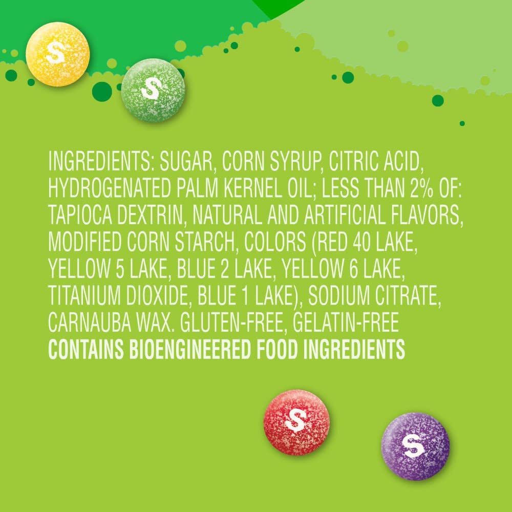 Skittles Sours Chewy Fruit Candy 51g x 24pk {Imported from Canada}