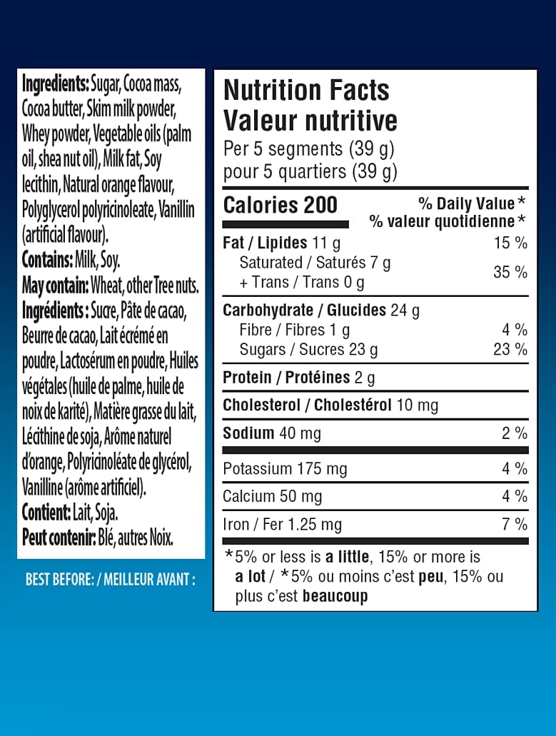 Terry's Orange Milk Chocolate, 157g/5.5 oz. Bar {Imported from Canada}