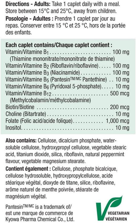 Jamieson Timed Release B100 Complex, 225 caplets {Imported from Canada}