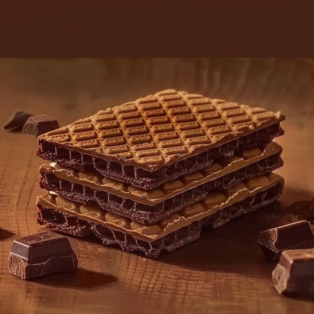 Napolitanke Cocoa & Choco Wafers, 420g, picture of a wafer bar.