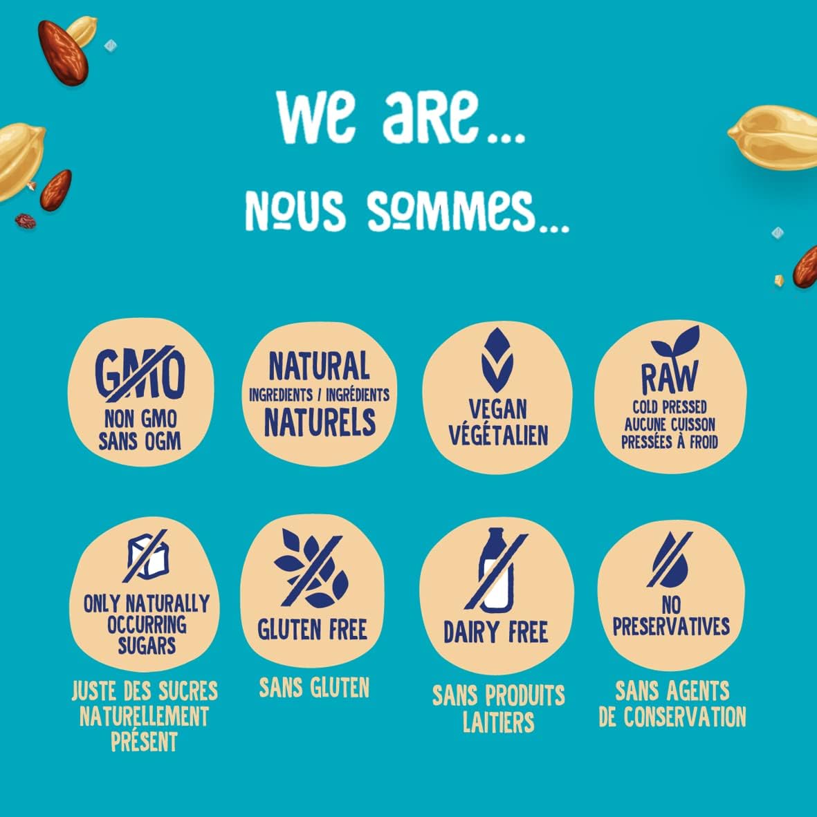 Nakd. Salted Caramel Bars Food Specification Labels image