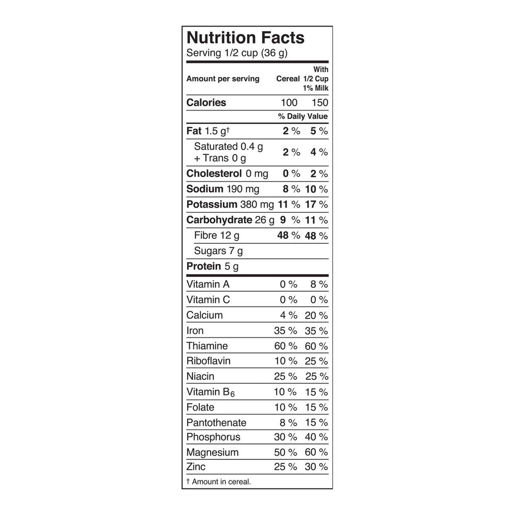 Kellogg's All Bran Original Cereal, 525g/18.5oz, (Imported from Canada)