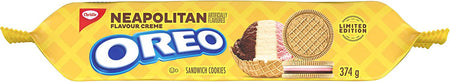 Oreo Neapolitan Flavor Crème Cookies, 374g/13.2 oz. {Imported from Canada}