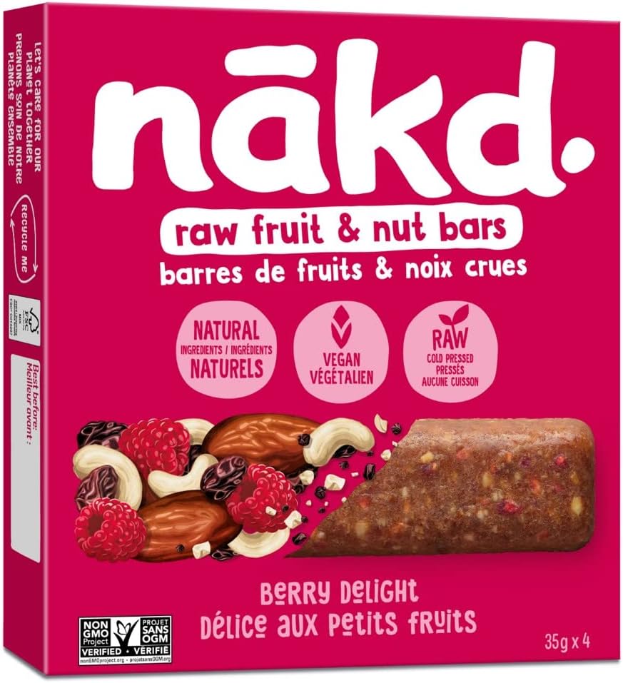 Nakd. Berry Delight Box front side