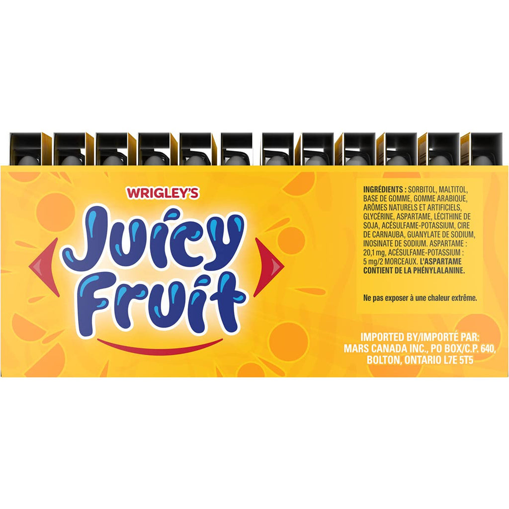 Juicy Fruit Sugar-Free Gum, The Original, 12 Count {Imported from Canada}